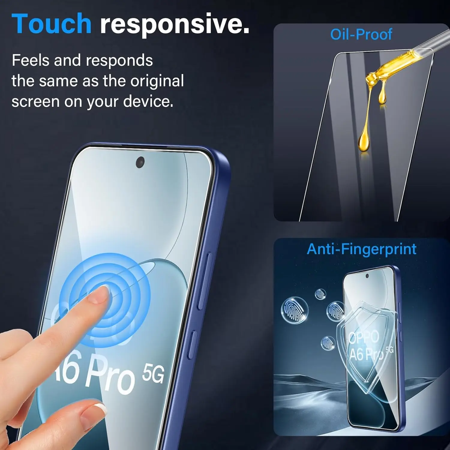 2/3/4 szt. Szkło Hartowane do OPPO A6 Pro 5G 4G Folia Ochronna na Ekran ze Szkła Hartowanego — zdjęcie produktu 6