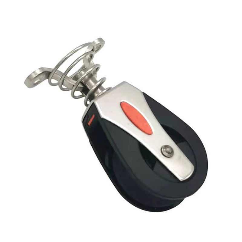 

STLF ISURE MARINE Шкив Веревочный зажим Вращающийся подшипниковый шкив Оборудование для пилатеса Нержавеющая сталь Нейлон Многофункциональная пружинная тяга