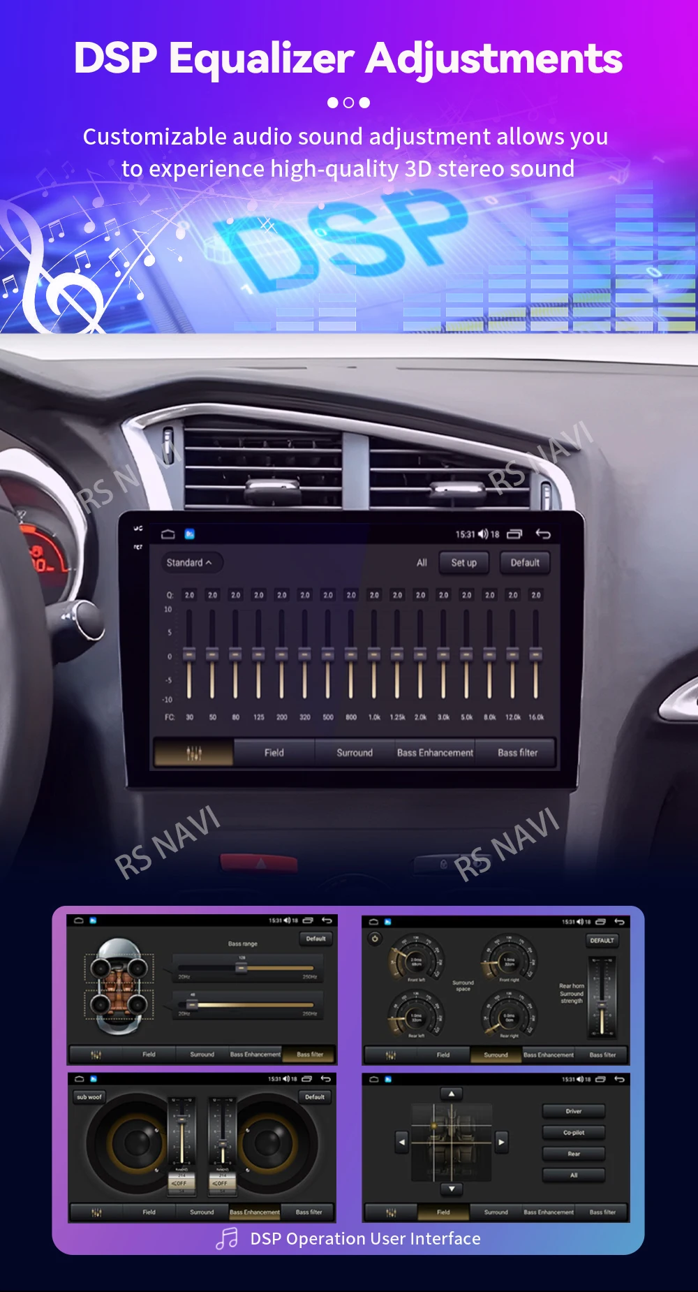 Android 16 Carplay DSP WIF+4G Car Radio GPS Multimedia Player For Citroen C4 C4L DS4 2013 2014 2015 2016 2017 Stereo 360 Camera