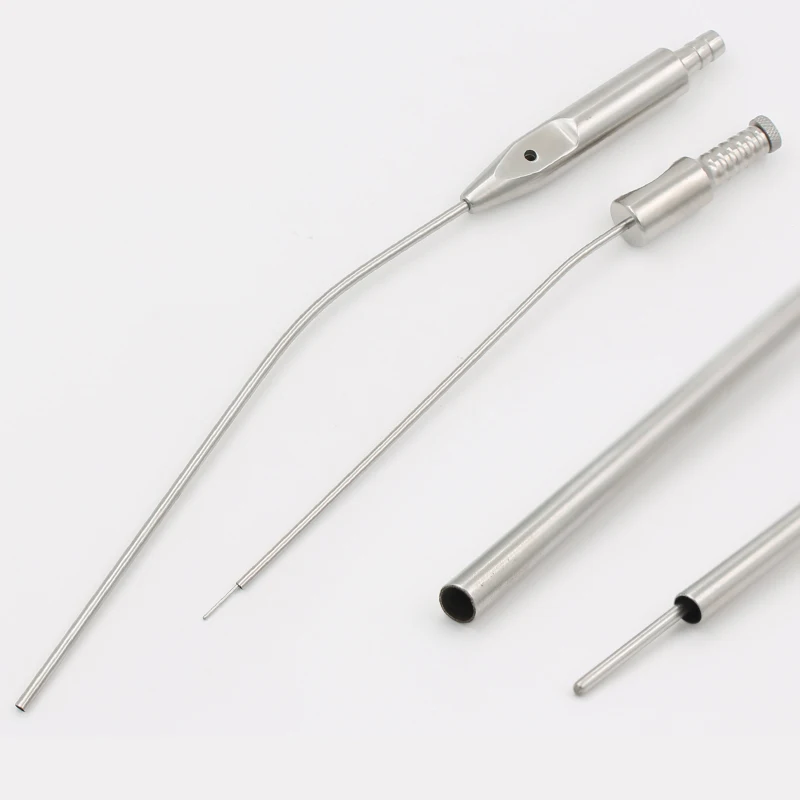 Nasal aspirator punctures the maxillary sinuses for irrigation, cosmetic plastic surgery, stainless steel nose surgery instrumen