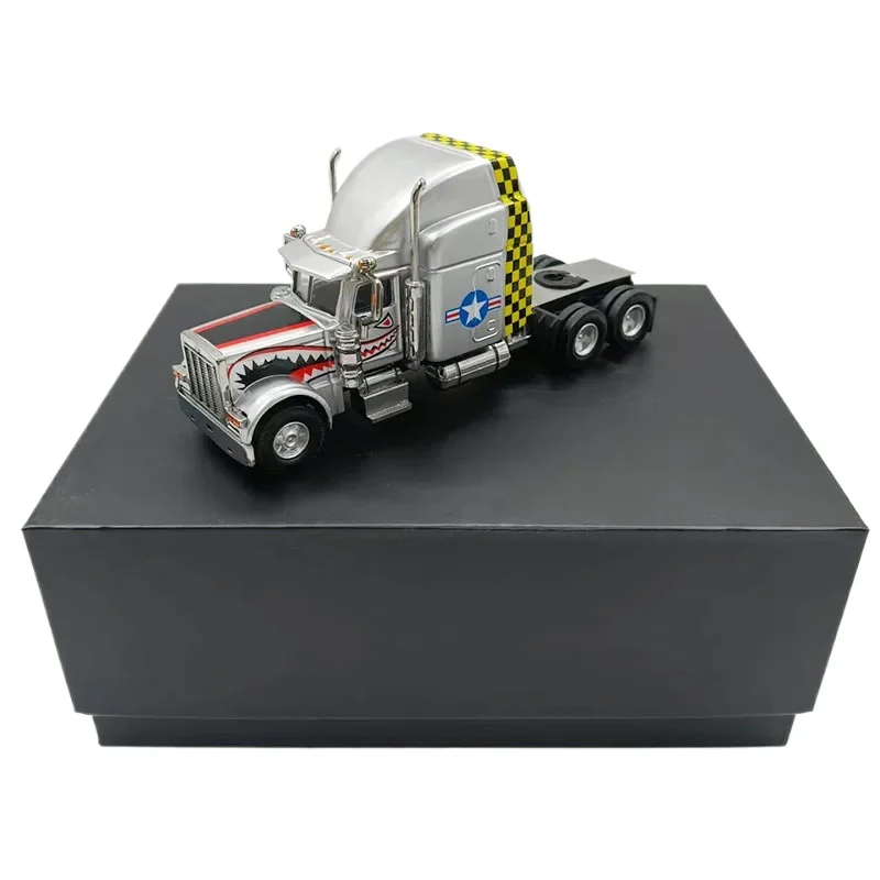 BREKINA Plastic 1/87 HO Peterbilt 359 Truck Transport Container Truck Model Static Decoration Collectibles Gift Toys