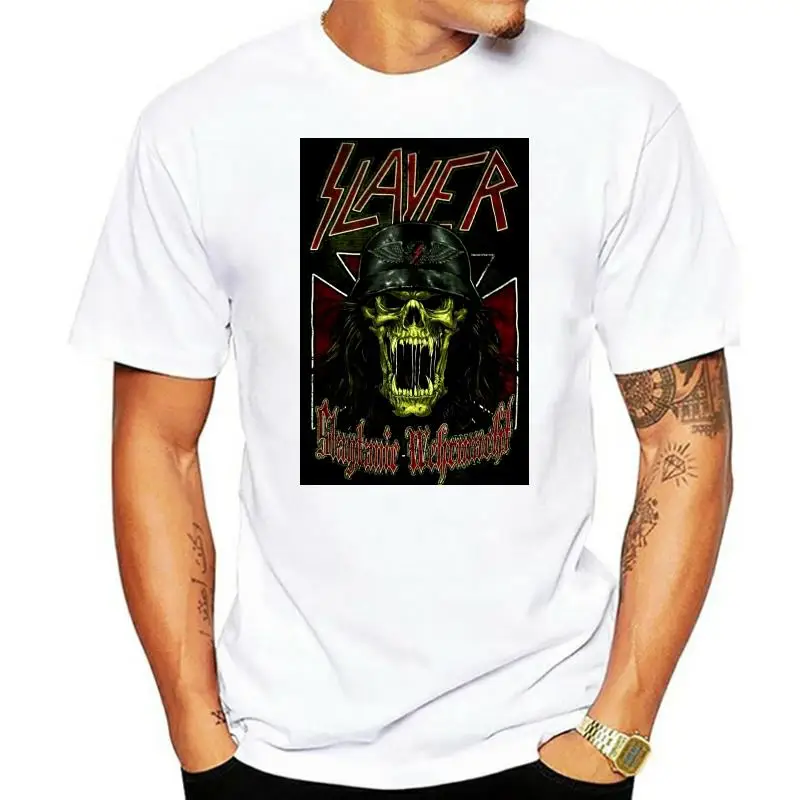 Slayer Slaytanic Wehrmacht Skull Black T Shirt New Band Merch Classic Unique Tee Shirt