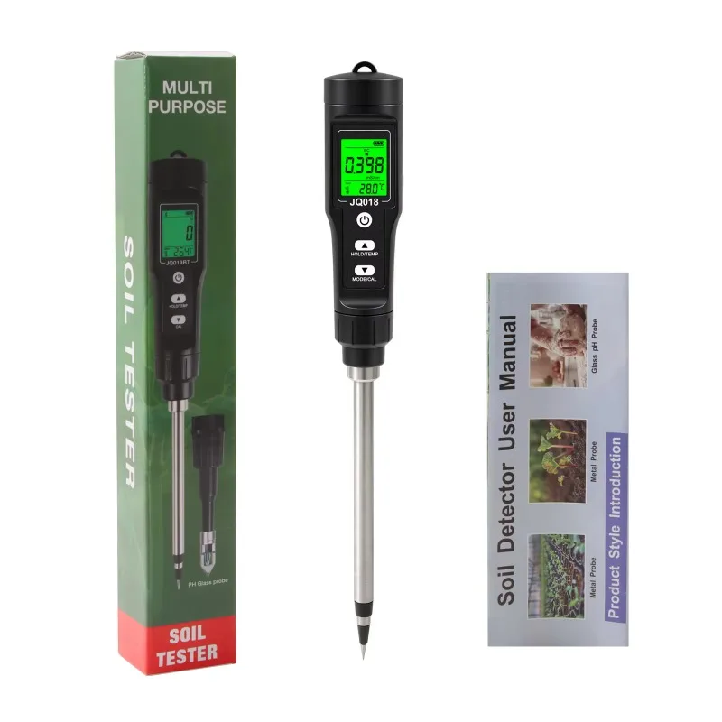 P67 Waterproof 7-in-1 Rechargeable Soil Tester Accurately Measures PH EC Moisture Temperature NPK Fertility Soil Analyzer