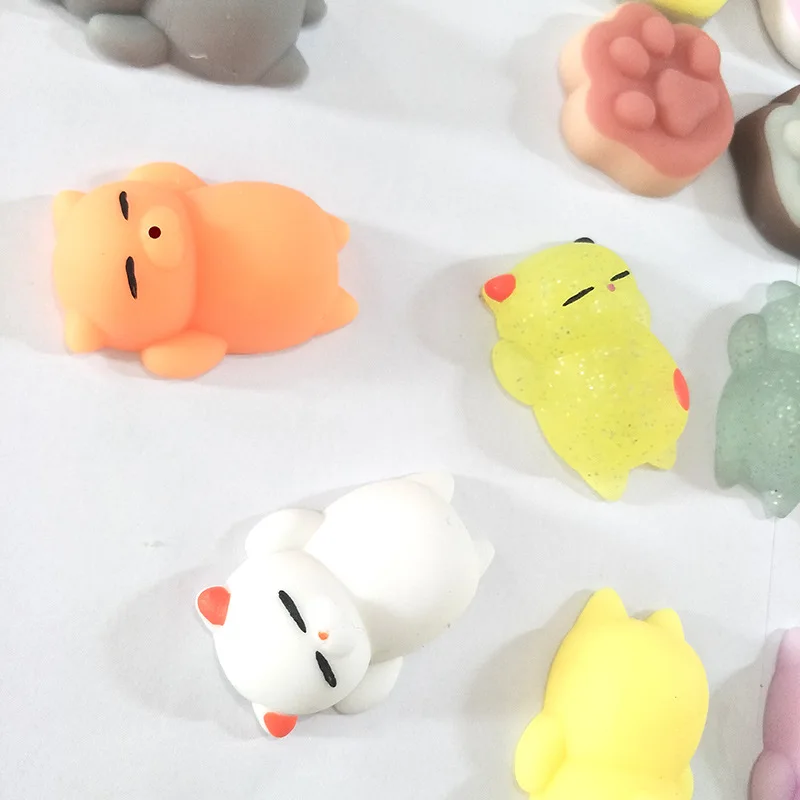 squishy paw Mochi Animal Stress Relief Toys Soft TPR Squeeze Pinch Funny Toys Kawaii Cat Paws Abreact Toys for Kids Adult