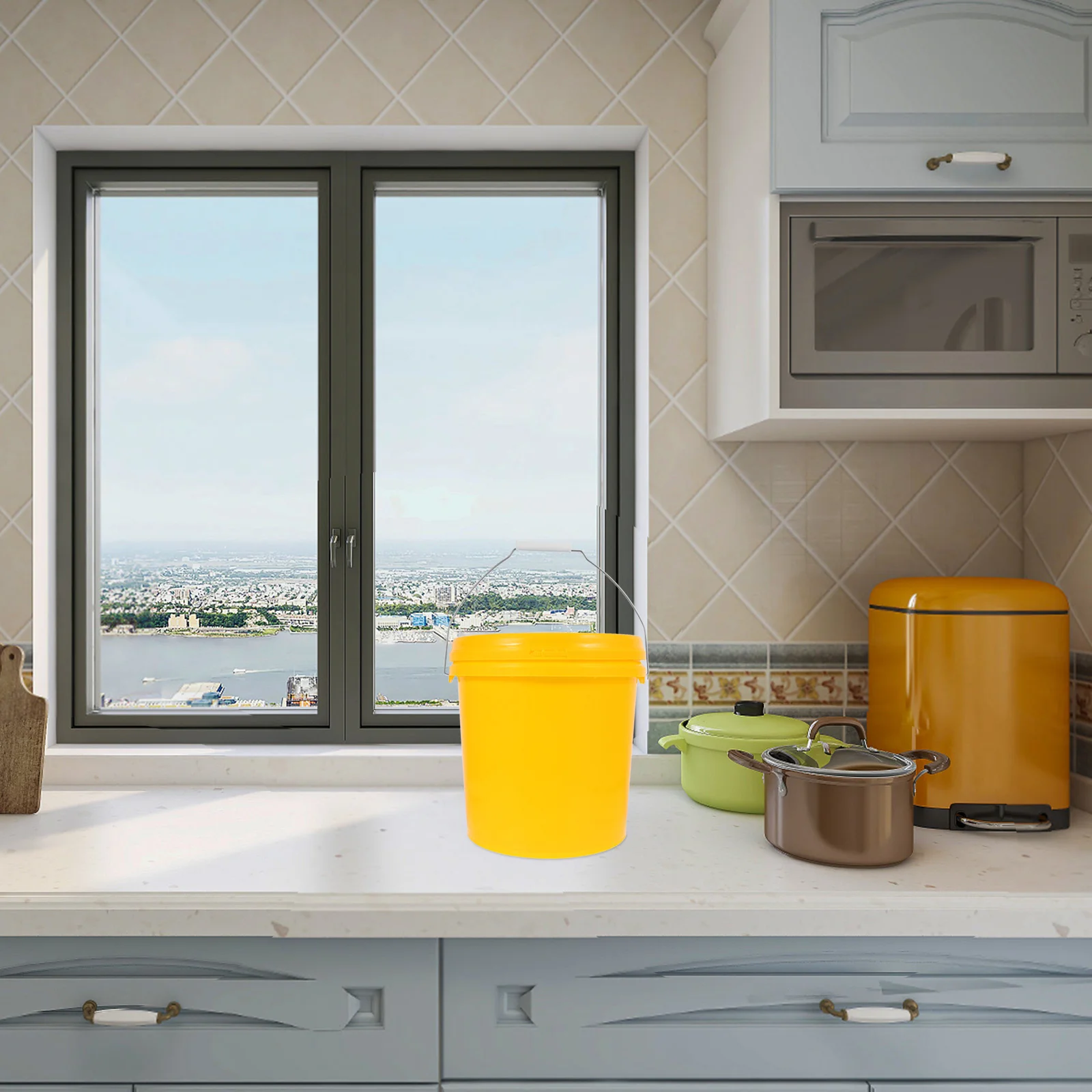 

10L Food Grade Fermenting Bucket Large Capacity Brewing Vessel For Wine Yogurt Pickles Homebrew Airtight Fermentation Pail With