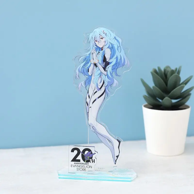 5Pcs Neon Genesis Evangelion EVA Acrylic Stand Set Rei Asuka Shinji Kaworu Mari Anime Figure for Fans Gift view 5