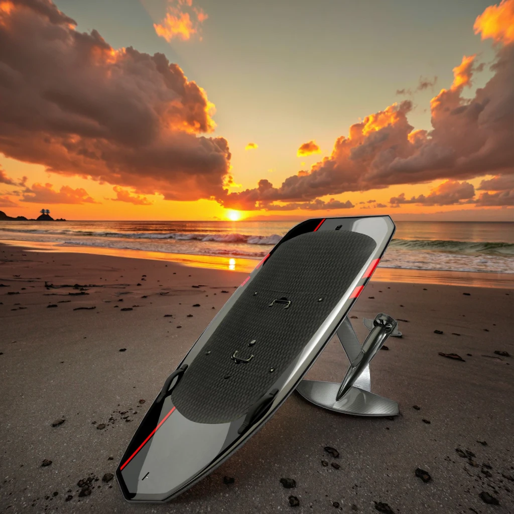 8 KW Carbon Fiber Electric Hydrofoil Surfboard with 48V Waterproof Battery 45KM/H Speed Remote Control & Bag Accessory