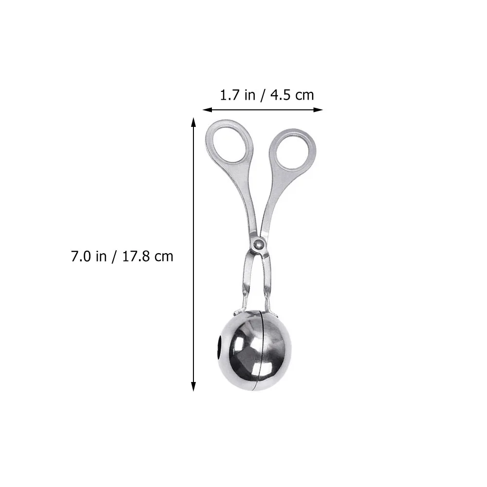 Máquina para hacer bolas de carne de acero inoxidable, 3 uds., para bolas de Tofu de pescado, utensilio de cocina, drenaje de sopa de tamaño redondeado