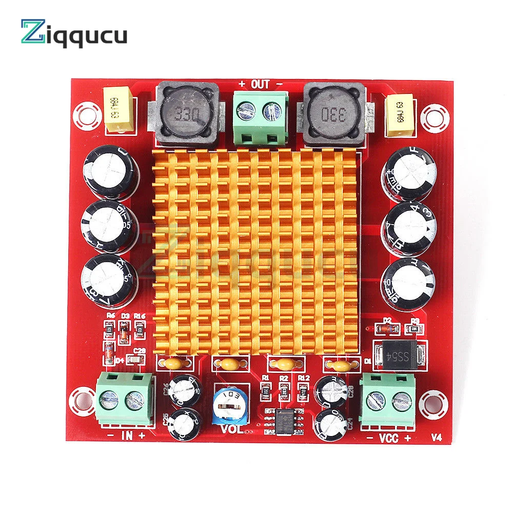 

XH-M544 Digital Audio Amplifier Board TPA3116DA Mono Digital Power Supply Audio Amplifier Power Amplifier Board 150W DC 12V 24V