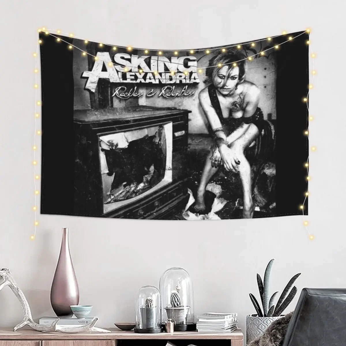 Asking Alexandria Reckless relentless Tapestry Decoration For Rooms Wall Decor Tapestry