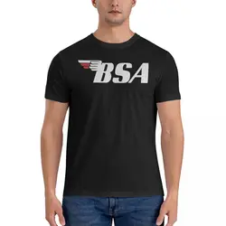 Men's BSA Motorcycle T Shirts BSA 100% Cotton Tops Vintage Short Sleeve Crew Neck Tees Gift Idea T-Shirts