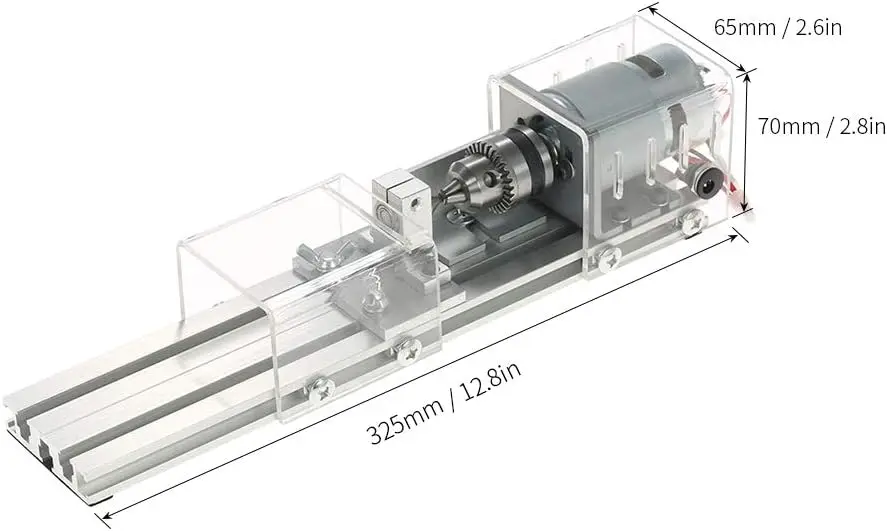 Mini Holz drehmaschine Fräsmaschine DIY Holz bearbeitung CNC Mini Holz drehmaschine Werkzeuge 100W 24V