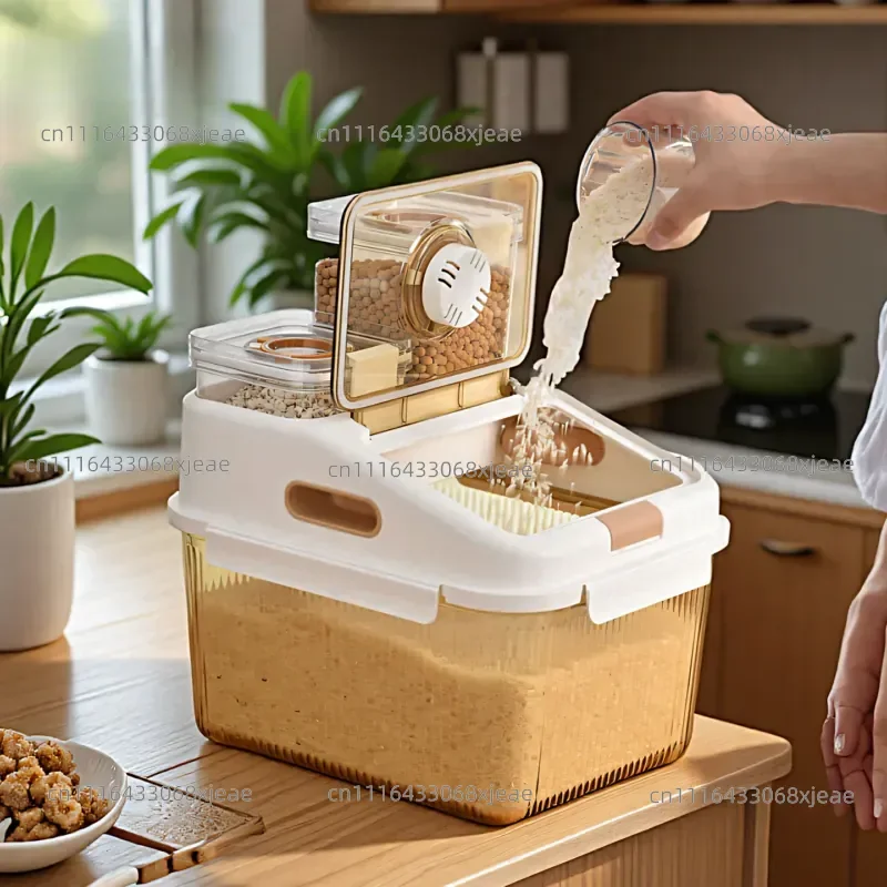 rice-bucket-household-5-new-borosilicate-glass-insect-proof-and-moisture-proof-rice-nano-box-storage-tank
