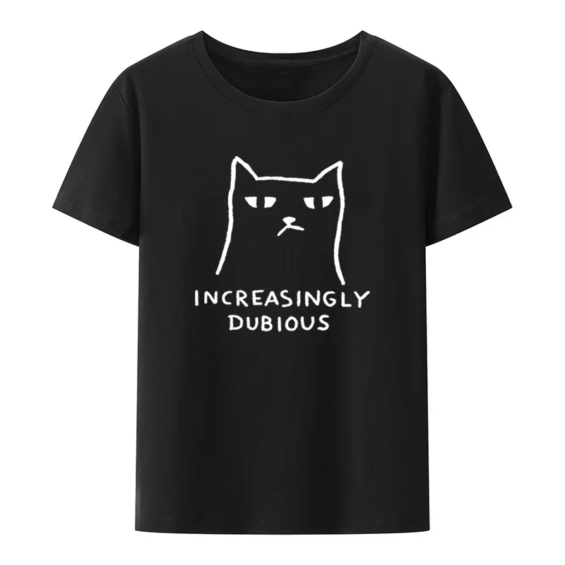 Increasingly Dubious Graphic T-shirt Funny Top Tee Retro Cool Pattern Lovely Humor Character Clothes Y2k T-shirts Tshirt