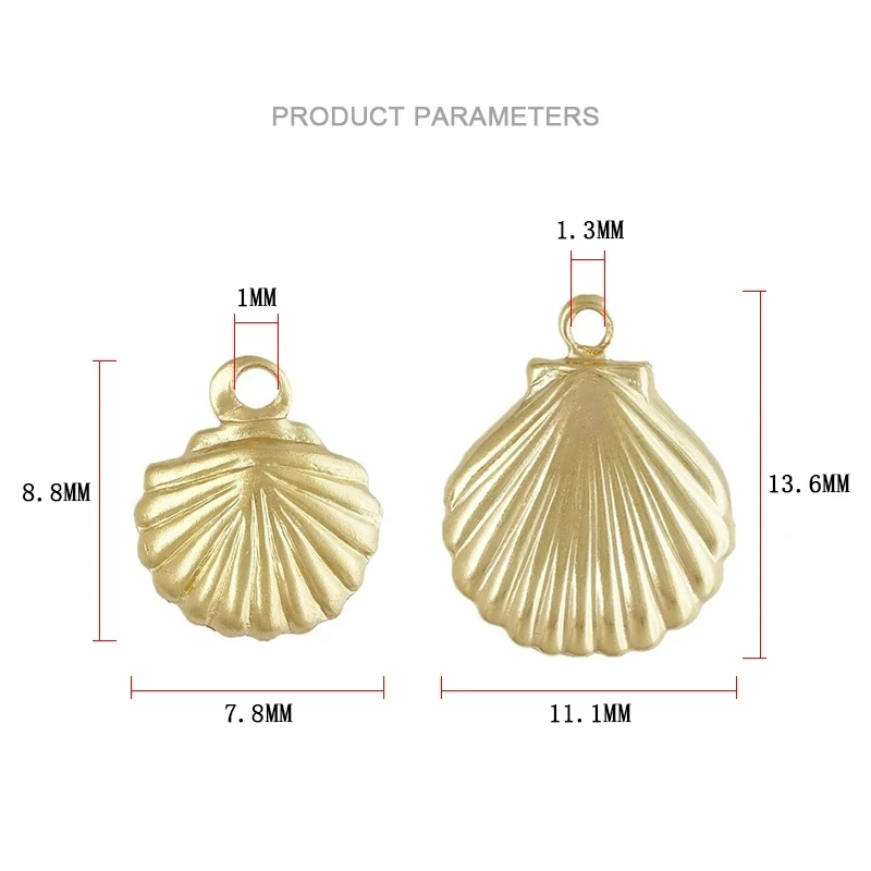 Shell Charm 14K Gold Filled Shells Pendant Wholesale Shells Charm Jewelry for DIY Bracelet Necklace Making Jewelry Findings