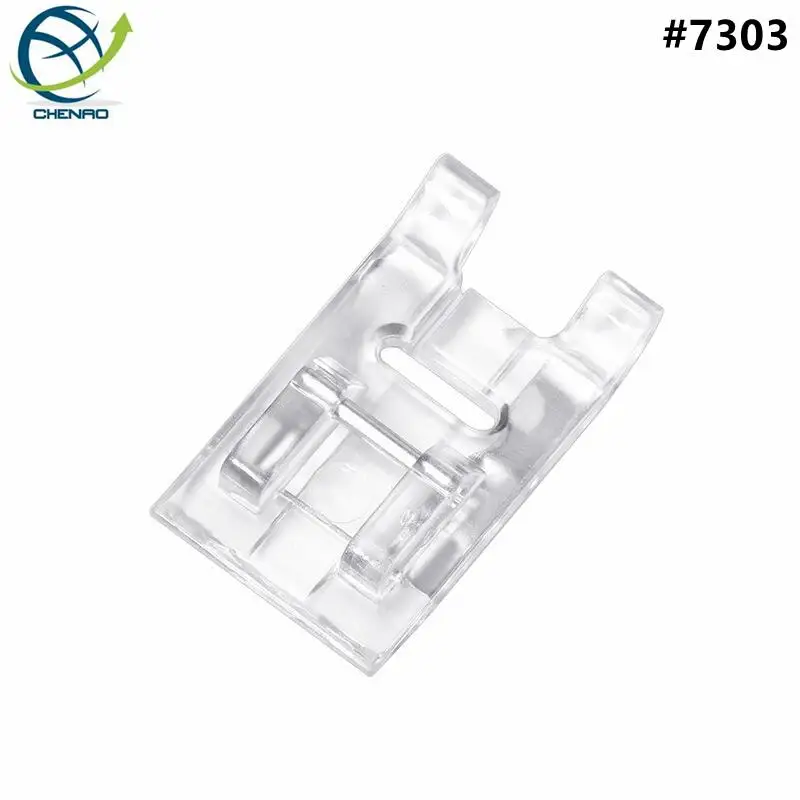 Household Sewing Machine Presser Foot Transparent Pattern Presser Foot Satin Embroidery Presser Foot Sewing Accessories#7303