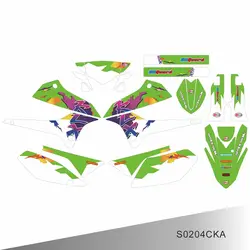 For Kawasaki KLX250 KLX 250 2008 2009 2010 2011 2012 2013 2014 2015 2016 2017 2018 2019 2020 Graphics Decals Stickers Background