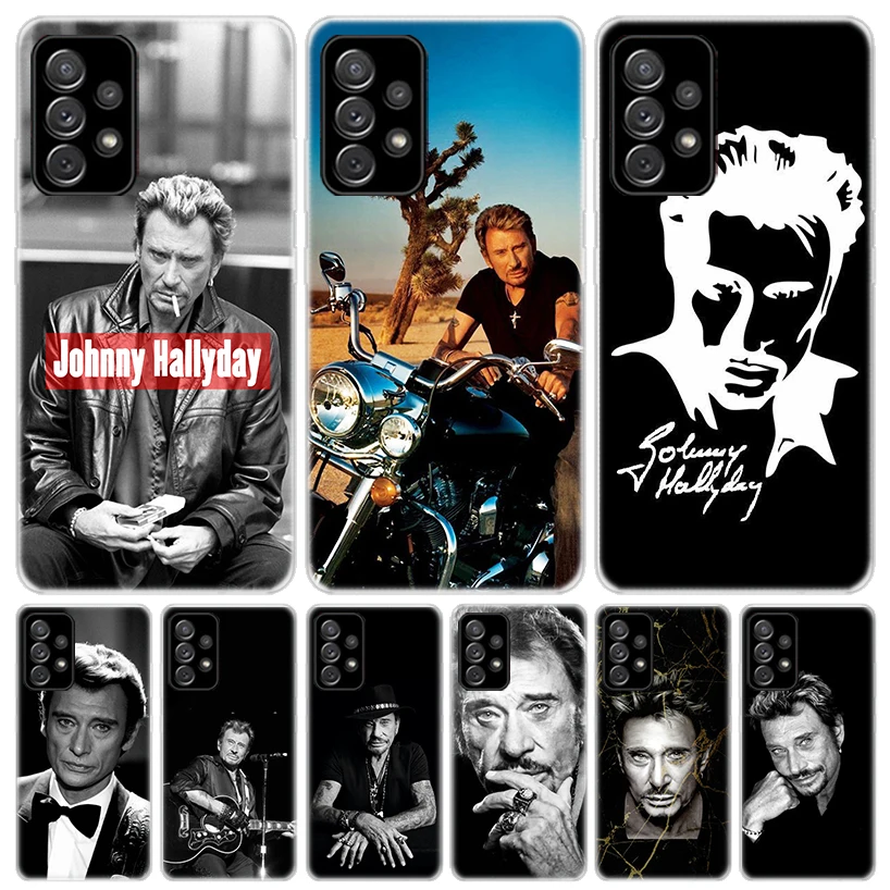 Johnny Hallyday Music Phone Case for Samsung Galaxy A17 A16 A15 A14 A13 A57 A56 A55 A54 A53 A37 A36 A35 A34 A33 A26 A25 A24 A23 