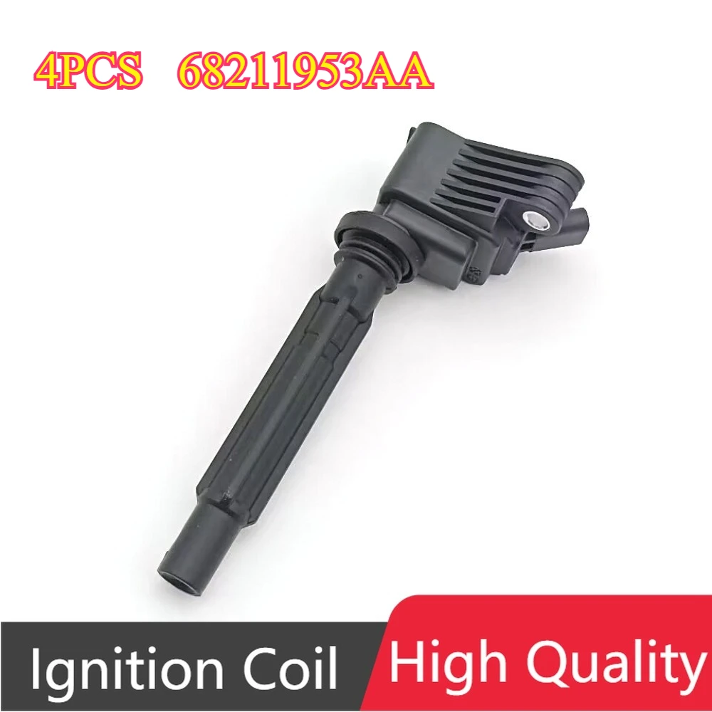 

4 шт. 68211953AA 50050430 катушки зажигания для Jeep Cherokee Wrangler IV JL Alfa Romeo Giulia Stelvio 2,0 2016- автомобильные аксессуары