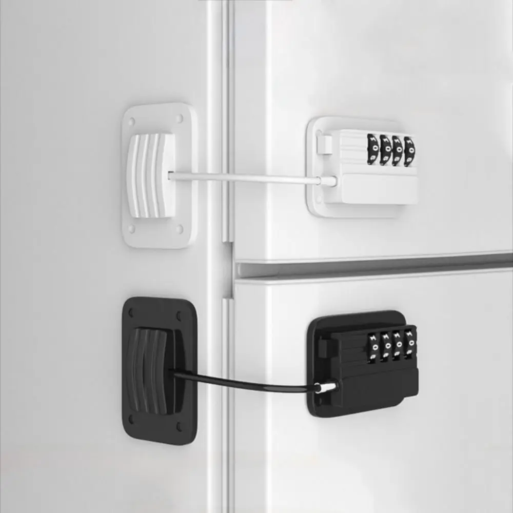 

Multifunctional Anti-pinch Hand Safety Lock Punch-free Unisex Protection Refrigerator Door Coded Lock Adjustable Cabinet Lock