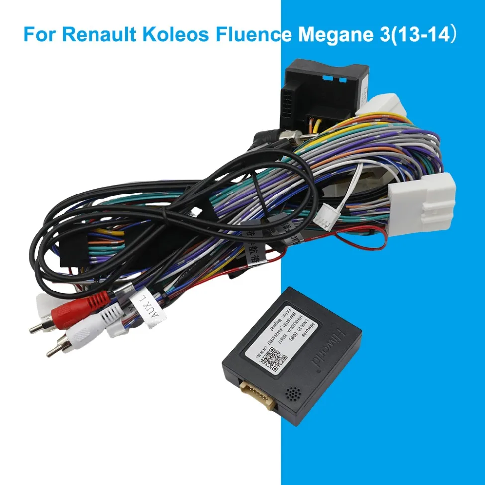 For Renault Koleos Fluence Megane 3 2013-2014 32 Pin Wiring Harness Adapter with Canbus Android Car Stereo Audio Installation