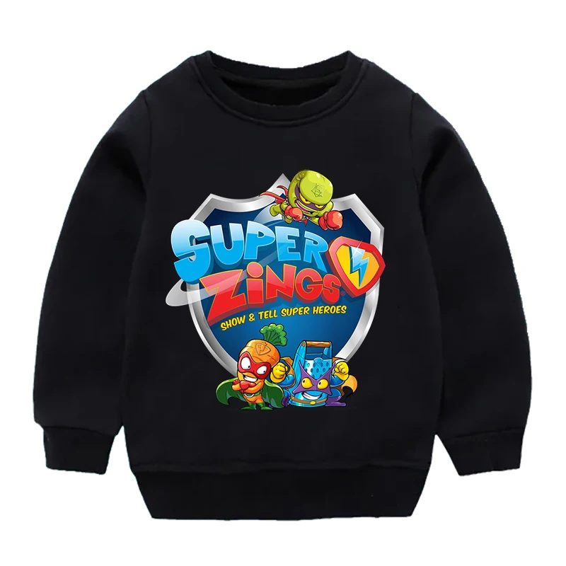 New SuperThings Sweatshirts For Children Cartoon Long Sleeve Tops Crew Neck Sweatshirts Autumn Kids Clothes Casual Pullovers