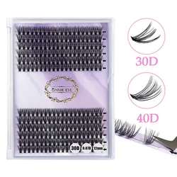 30D/40D Bundles Eyelashes Individual Cluster Lash Extension DIY Makeup False Eylash Volume Fans Wispy Ready Made Lash Bunches