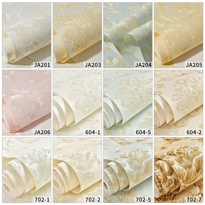 النمط الأوروبي البلد ثلاثية الأبعاد ورق حائط ذاتي اللصق غرفة نوم دافئة ملصقات ديكور غرفة المعيشة ثلاثية الأبعاد تلفزيون حائط الخلفية غرفة wallpa #4