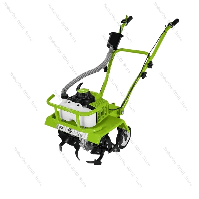 Two-Stroke Ground Blasting Machine Turning Machine Soil Loosening Weeding Machine Multi-Purpose Tiller Small Rotary Tille