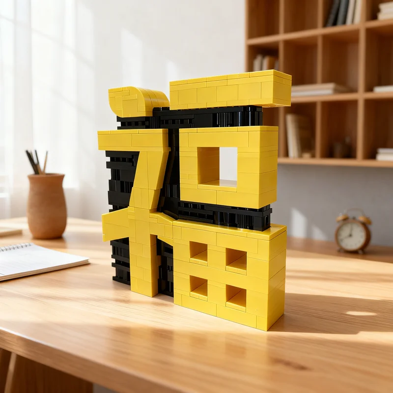 

302 шт. MOC Art китайский иероглиф FU японская модель кандзи строительные блоки архитектурные игрушки идея рождественского подарка образование