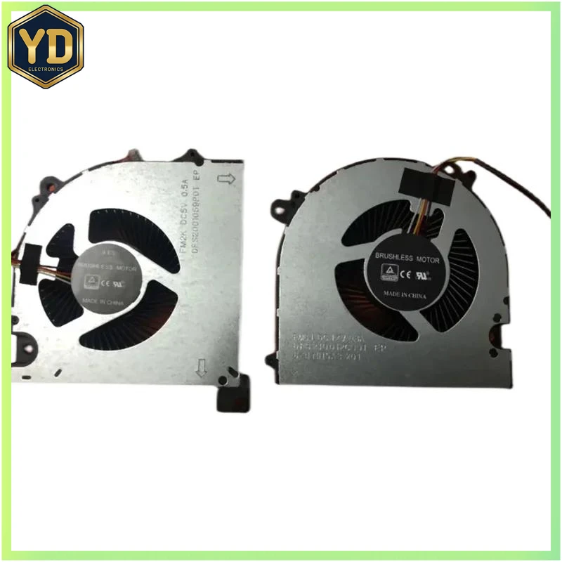 YD XX  NEW CPU GPU Cooling Fan for Clevo NH55AC 6-31-NH5A3-201 FMGJ DFS240012C00T DC 12V 0.8A FM2K DFS2001059P0Thasee A7000
