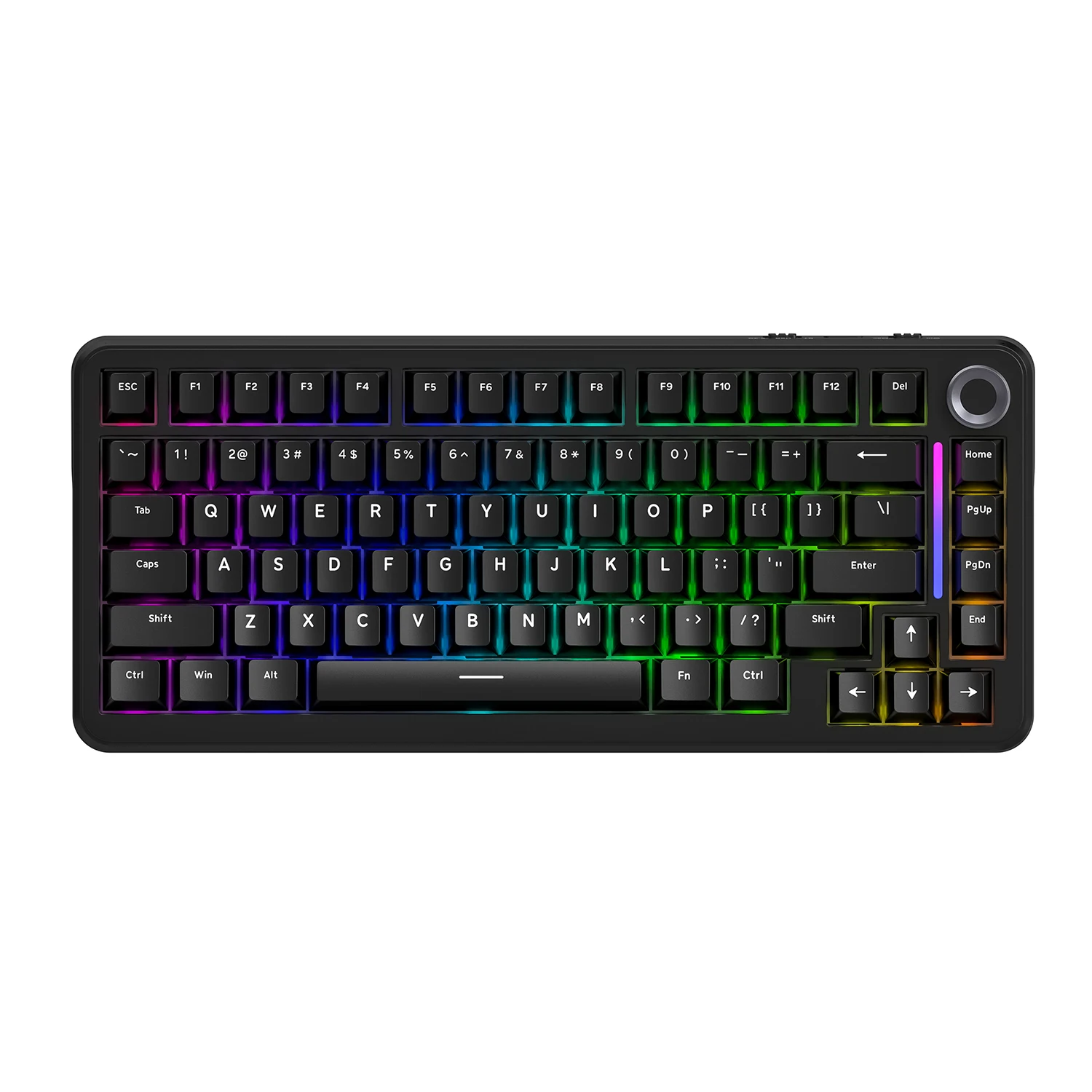 75% teclado para jogos de troca quente sem fio FREEWOL F75 RGB teclado mecânico com botões de metal AULA F75 mesmo modelo, tri-mode, 4000 mAh