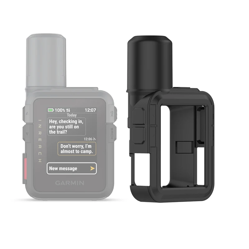 

Силиконовый мягкий защитный чехол-бампер с защитной пленкой для экрана для Garmin inReach Mini 3/Mini3 Plus, аксессуары для защиты корпуса