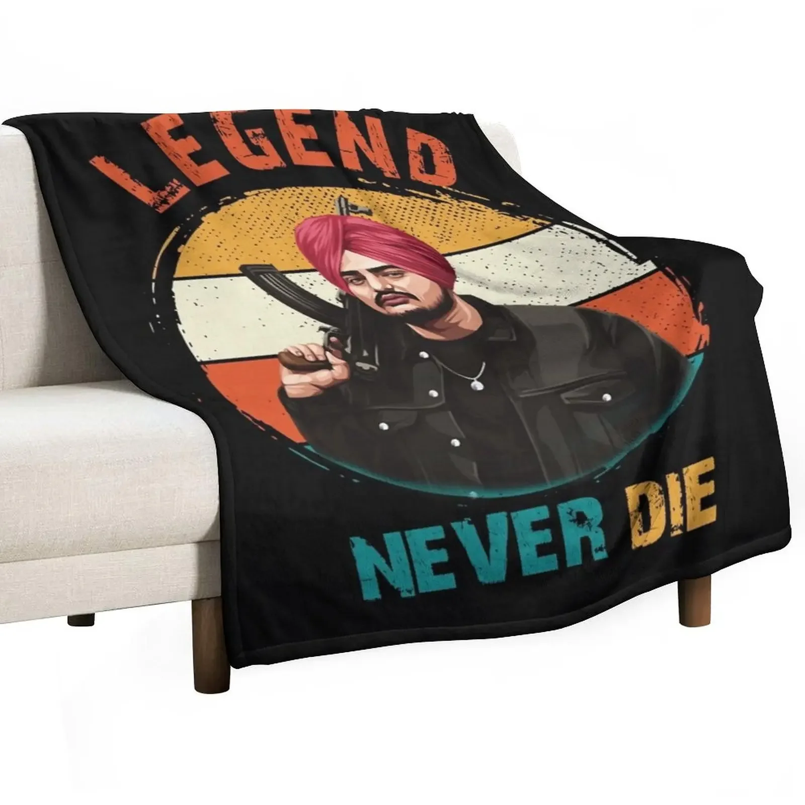 

Legend Sidhu Moose Wala Throw Blanket Nap Decorative Beds blankets and throws Blankets