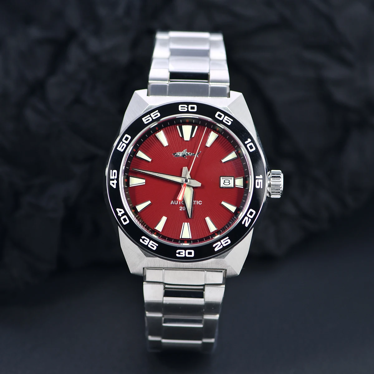Heimdallr Monster Watch NH35A Movement 48mm Calendar C3 Luminous Stainless Steel Strap Automatic Mechanical Watch For Man 20Bar