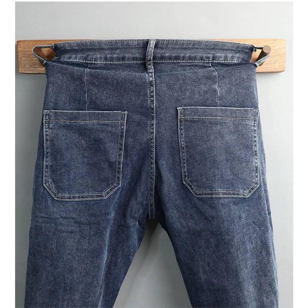 2023 Classic Style Summer Men's Thin Jeans Business Fashion High Quality Stretch Denim Straight Pants Male Brand Trousers