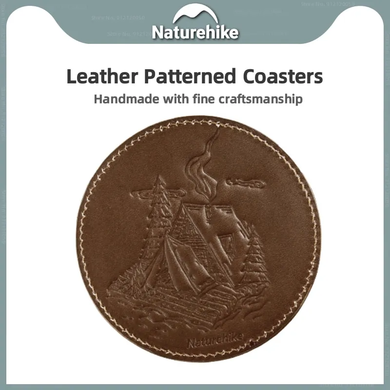 

Naturehike Retro Leather Anti Slip Pattern Coaster Heat Resistant Waterproof Outdoor Portable Camping Picnic Exquisite Coaster