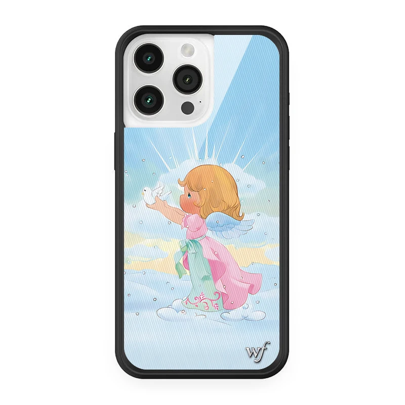 حافظة لهاتف آيفون 12 13 14 15 16 17 Pro Max Plus Air 17pro WF Angel Love Cherub