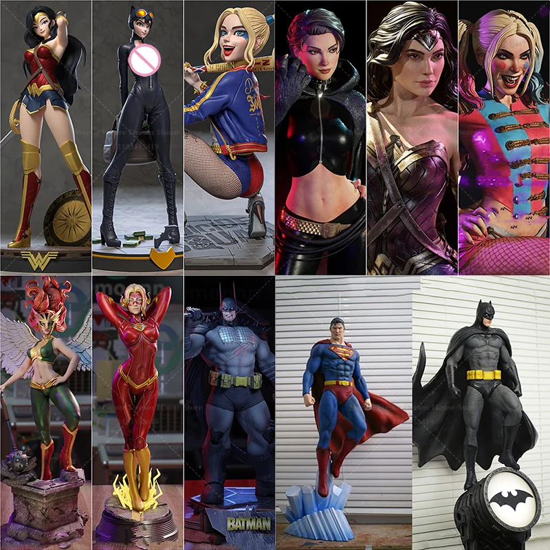 

1/24 1/18 Scale DIY Self-assembled GK 3D Resin Un-panited Doll White Model Insane Charm Harleen Mysterious Female Thief Selina