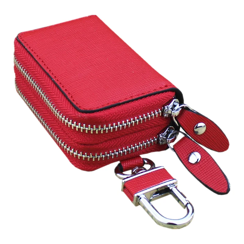 Genuine Leather Key Wallet Men & Women Car Key Bag Multi Function Key Case Fashion Ladies Housekeeper Key Holders