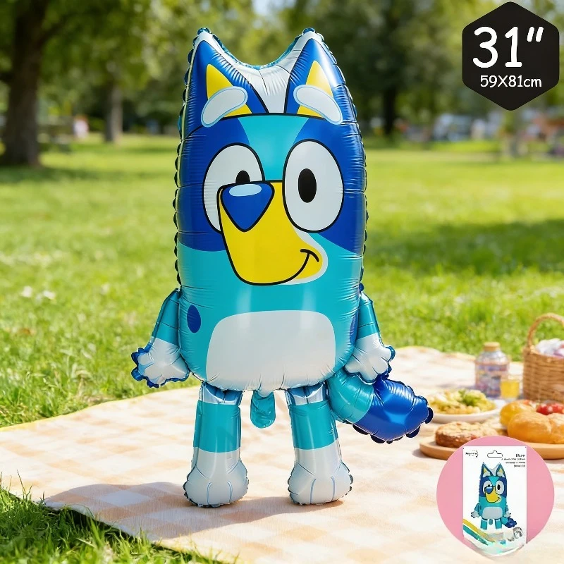 

Blueys Cute Cartoon Aluminum Foil Balloons, Kids Birthday Party Supplies Festival Party Scene Layout Decorations