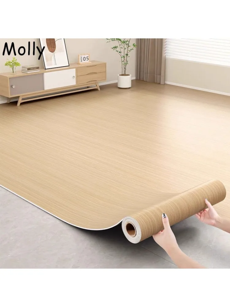 Carreaux de sol en vinyle auto-adhésifs imperméables et antidérapants, Grain de bois, pour salon, chambre à coucher, décoration de la maison