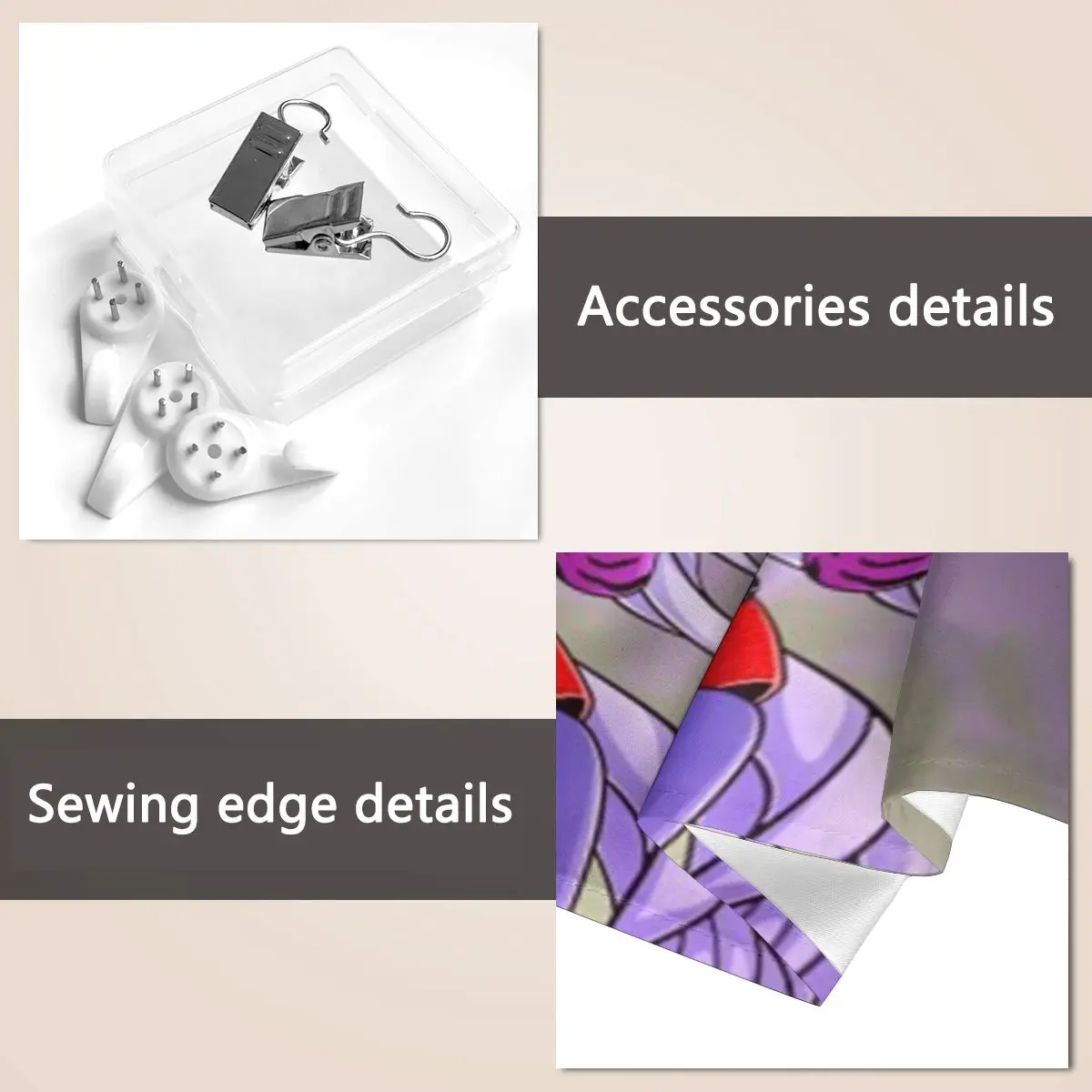 نسيج Roxanne Wolf المضحك للتعليق على الحائط، ديكور منزلي جمالي، مفروشات لغرفة المعيشة وغرفة النوم وغرفة النوم #5