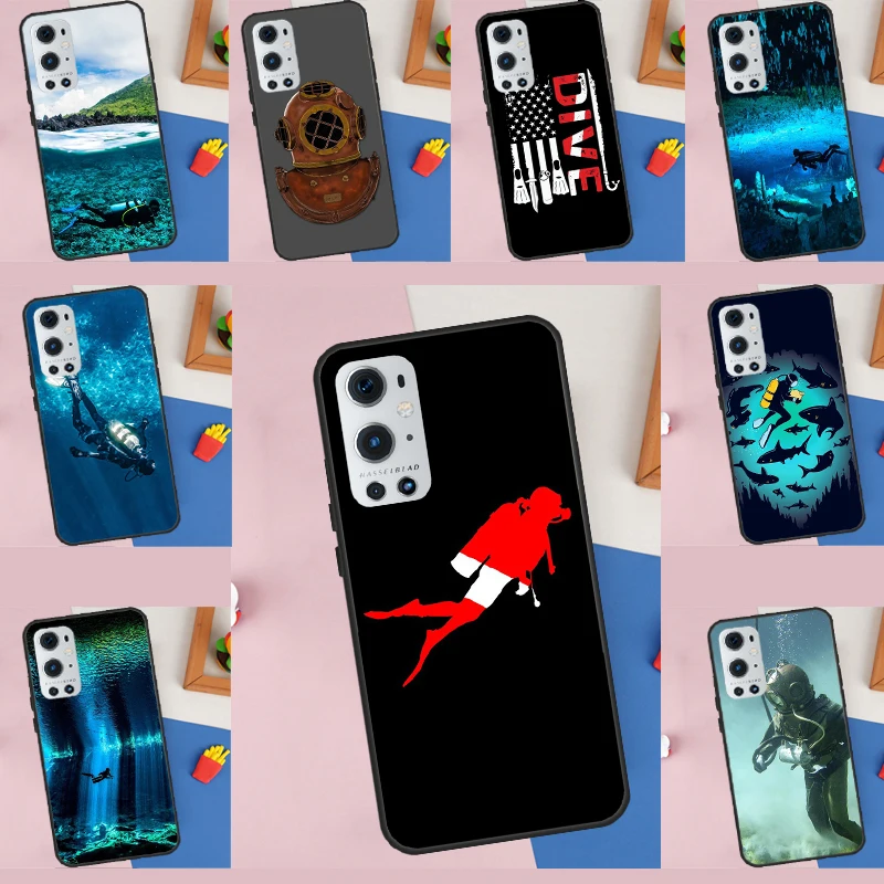 Diving mergulhador funda para oneplus 13r 13 12 12r 11 10 pro 8t 10t oneplus nord 4 ce 2 3 lite n30 n20 n10 caso