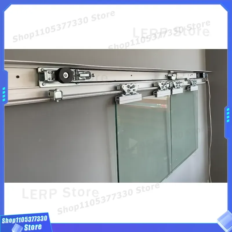 Automatic Electric Glass Sliding Door Opener for Single and Double Leaf Commercial Business Entrance Heavy Duty Motor Kit