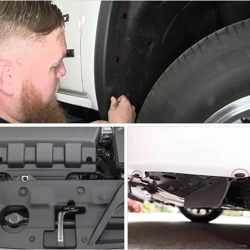 50Pcs For Lexus Toyota Car Engine Under Cover Push-Type Body Nylon Fender Rivet Fastener Clip