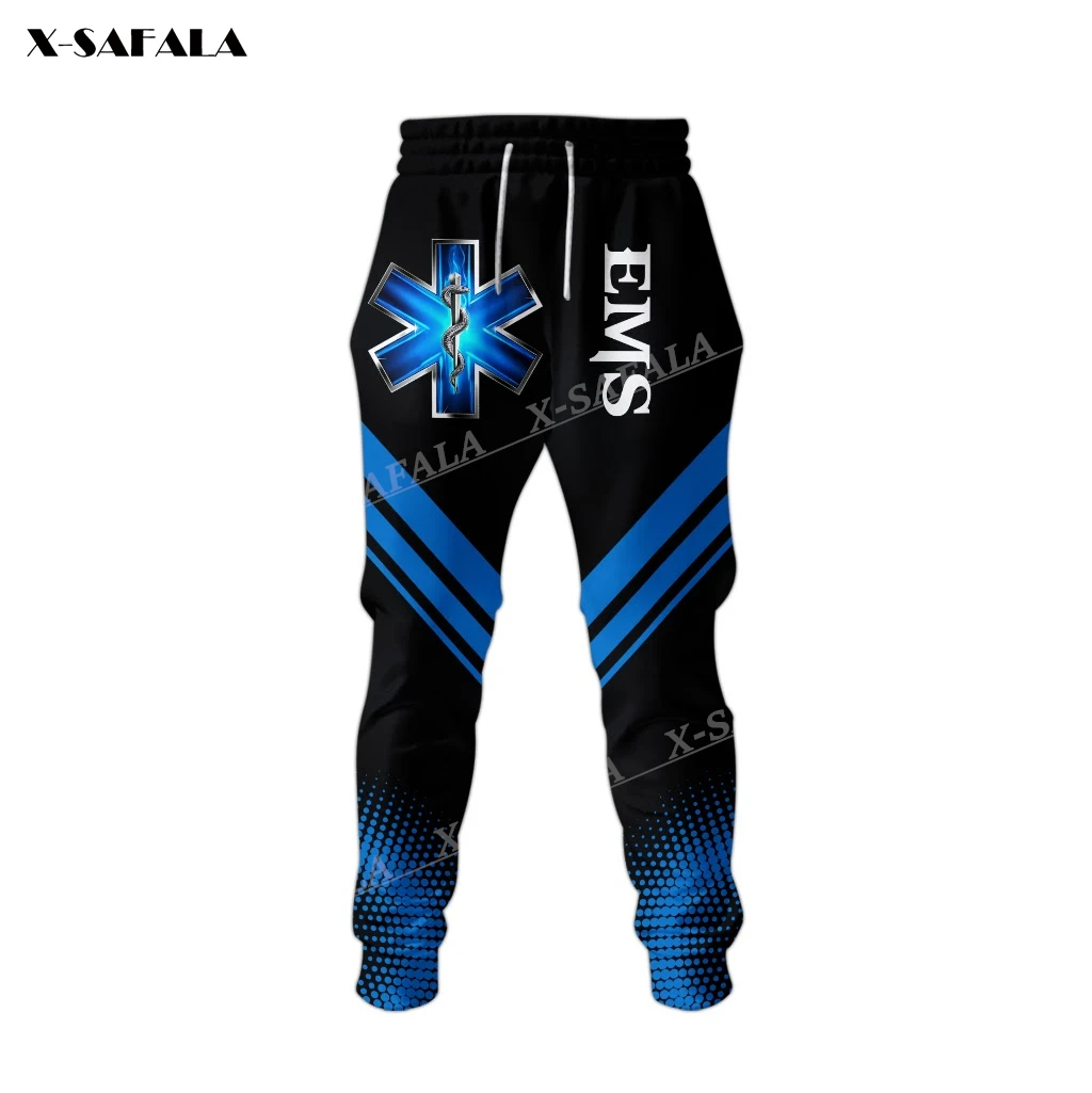 

American USA EMS Cosplay Gift 3D All Print Trousers Men Sweatpants Casual Long Joggers Streetwear Autumn Loose Sports Pants