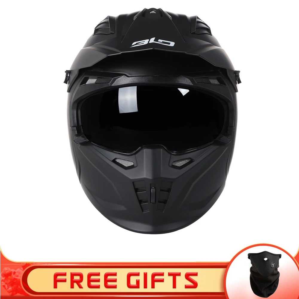 

BLD Motorcycle Helmet Full Face Combination Helmets Modular High Quality DOT Approved Personality Off Road Changeable Moto Casco