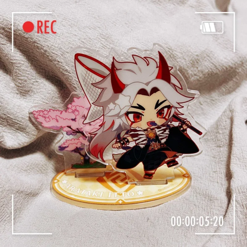 Sakura Dance Wanlei Cartoon Surrounding Cute Print Acrylic Standing Card Eight fold God Son Linkage Dessert Paradise Q Edition