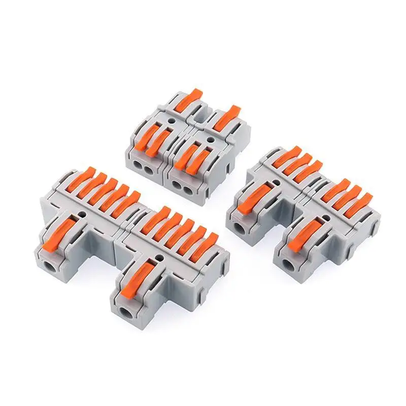 5 Stück KV231 Schnellklemmenblock Ein Eingang Zwei Ausgänge Drei Vier Ausgänge Kabelverteiler Parallelgerät Hochstrom-Leistung 6 Quadratmillimeter – Detail 5